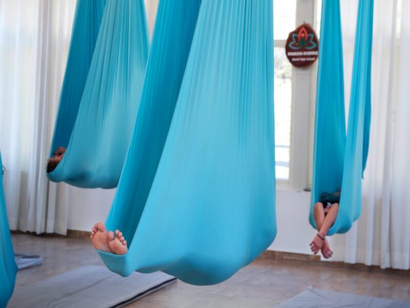 Aerial yoga practice