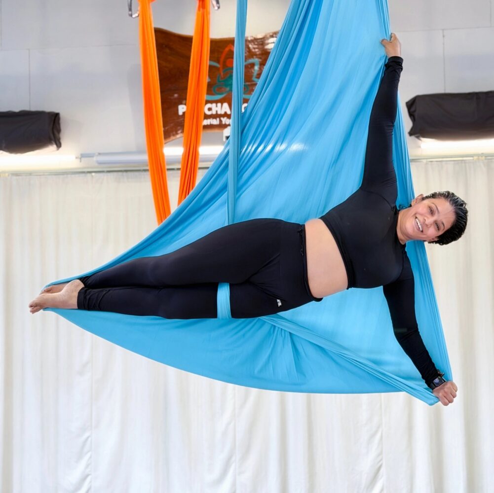 Aerial yoga practice