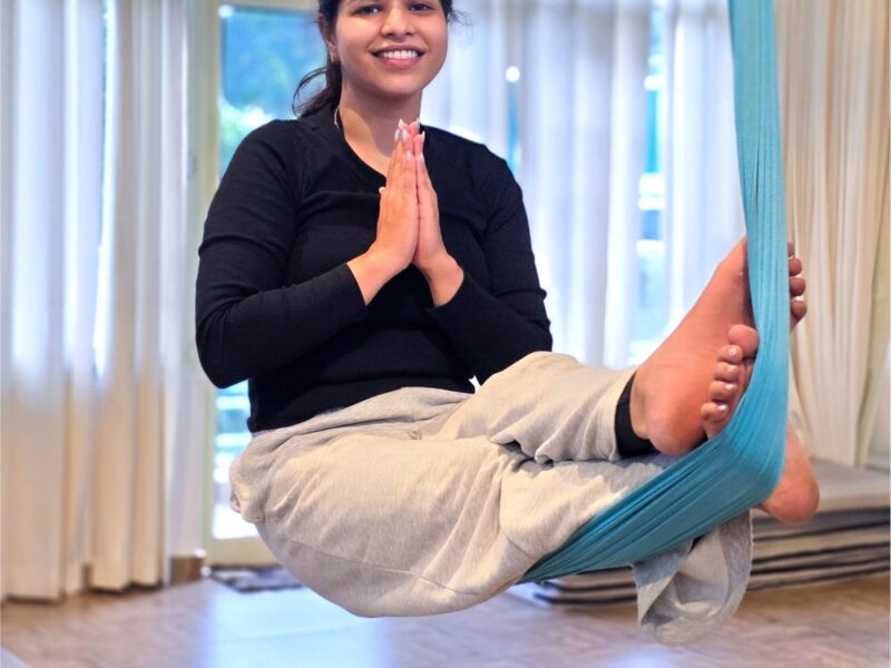 Aerial yoga practice