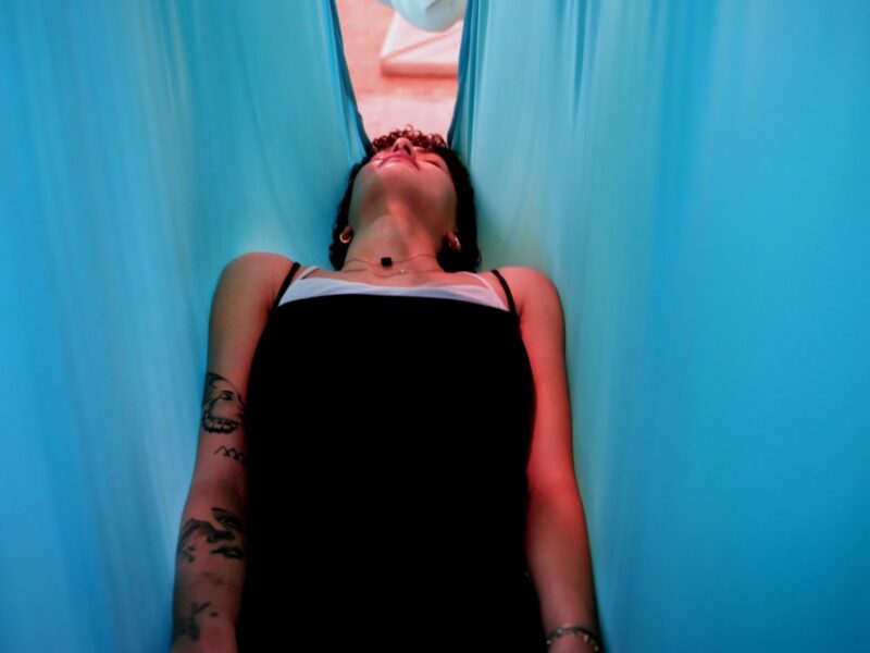 Aerial yoga practice