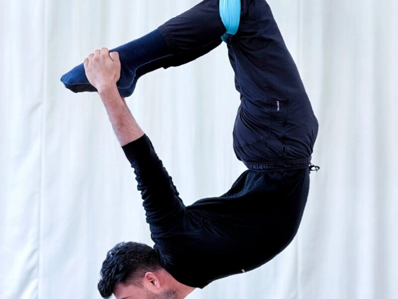 Aerial yoga practice
