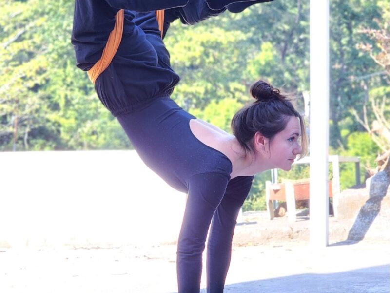 Aerial yoga practice